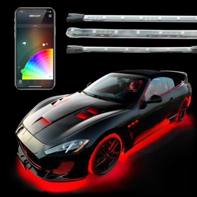 XKchrome Underglow LED Accent Light Kits | 8 x 24 inch strips & App controller 