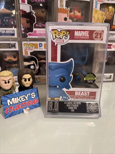 Funko Pop! Marvel BEAST (Flocked) 21 - Exclusivo de Géminis - LE 240 (X-Men) PGS 8.0
