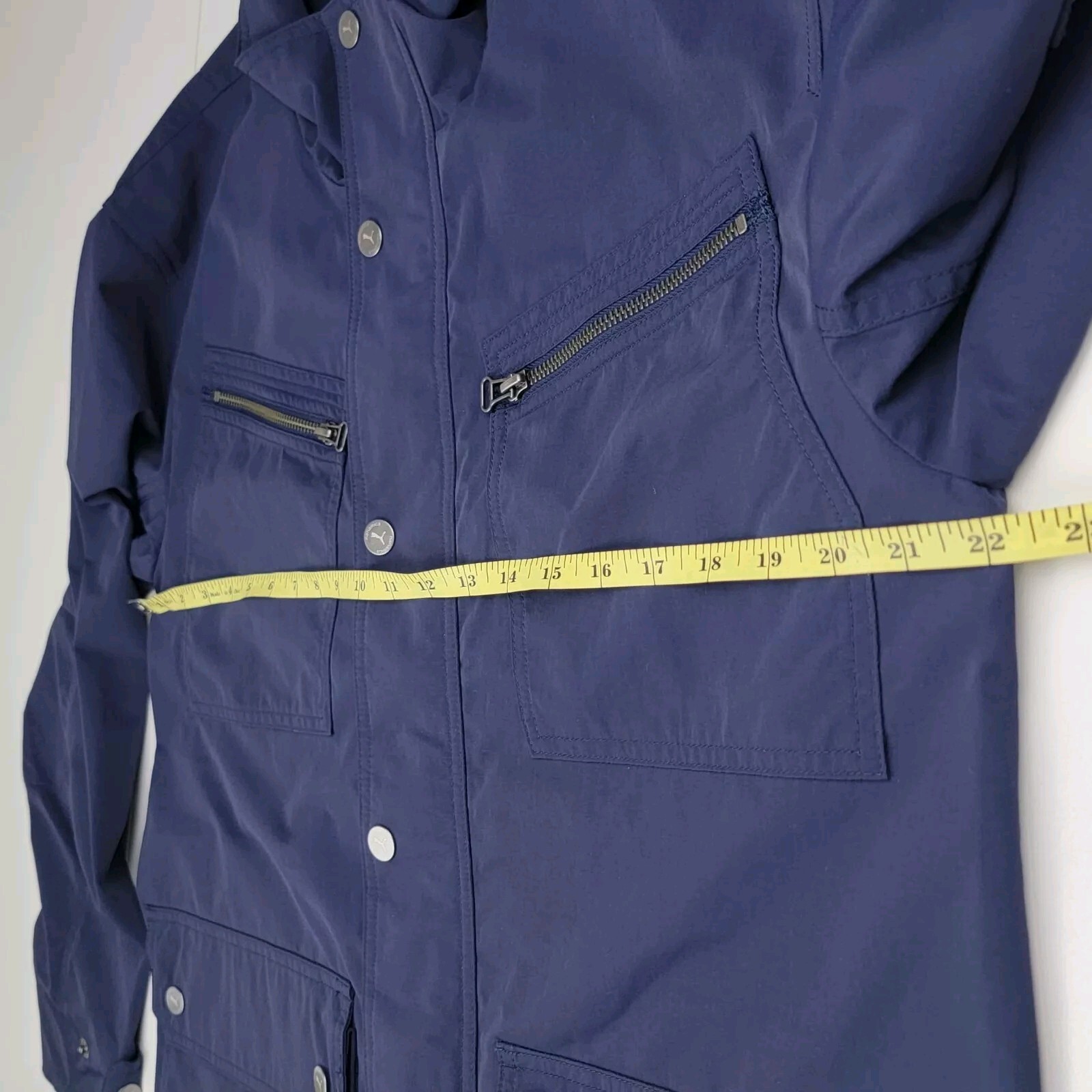 Puma Woven Full Zip Coat X Nanamica Mens Sz S Blue Casual Athletic 539851 06 New image 7