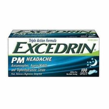 Excedrin PM Headache Triple Action Formula: Choose 24 or 100 Caplets