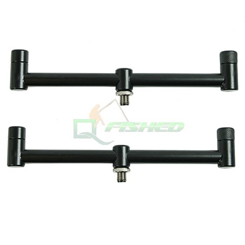 2 X BLACK 2 ROD STAINLESS STEEL BUZZ BARS POD ROD CARP FISHING TACKLE