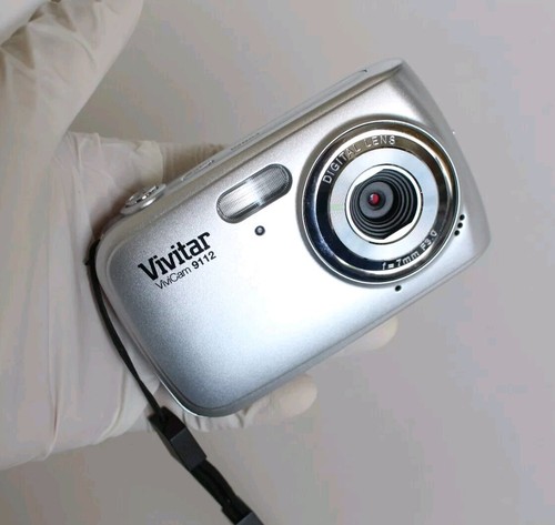 📸 GREAT COND. Vivitar ViviCam 9112 9.1 MP Silver Digital Camera - Picture 4 of 13