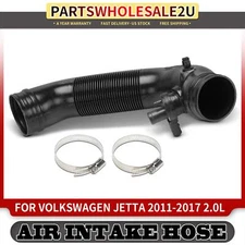 New Front Side Engine Air Intake Hose w/ Clamps for Volkswagen Jetta 2011-2017