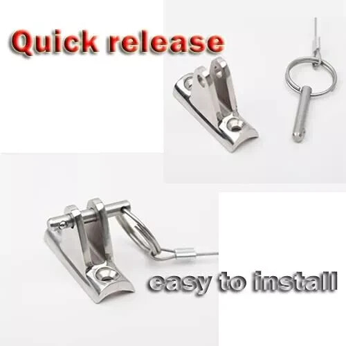 NRCXRC Bimini Top Lock Pin Quick Release Pin 14'' Diameter WLanyard