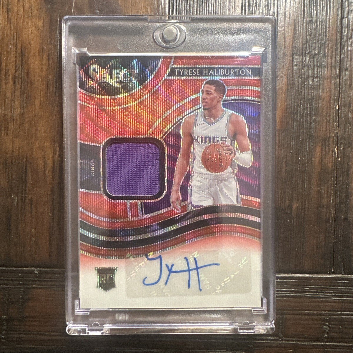 2020-21 Panini Select Tyrese Haliburton Rookie RC Patch Auto RPA 