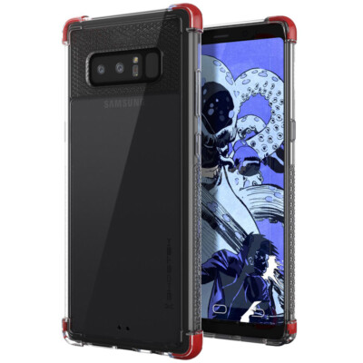 Ghostek Covert 2 Clear Schutzhülle für Samsung Galaxy Note 8 - Rot