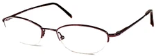 GUCCI GG2705 3M9 Italy Burgundy Red Half Rimless Eyeglasses Frame 50-18-135