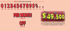 Car Dealer Giant Magnetic Numbers Price Advertising 