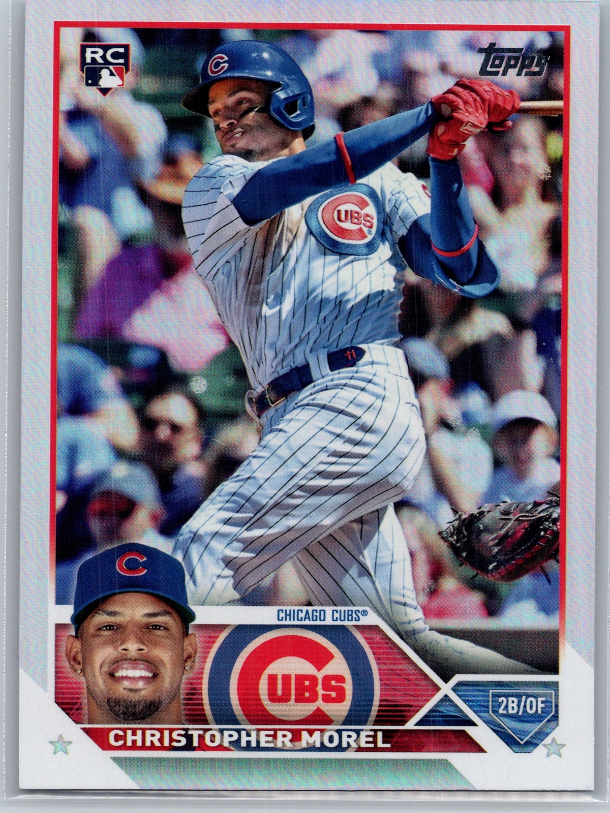2023 Topps #308 Christopher Morel Rainbow Foil