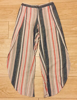new DREW women pants CA80904/Rouge Tan Red Stripe sz S $182