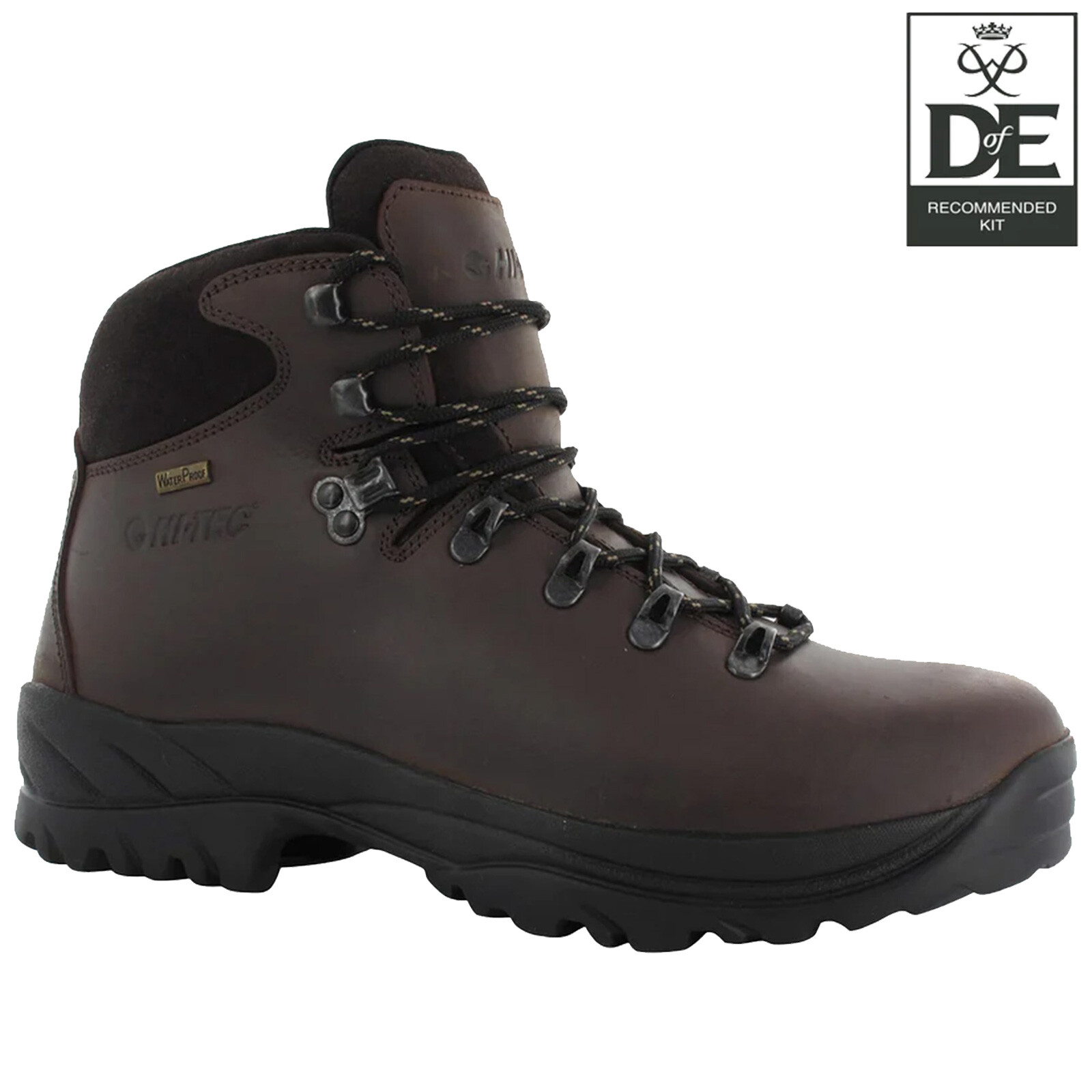 Hi-Tec Hombres Barranco Impermeables Botas para Caminar Transpirables Senderismo Cuero Trail Trek
