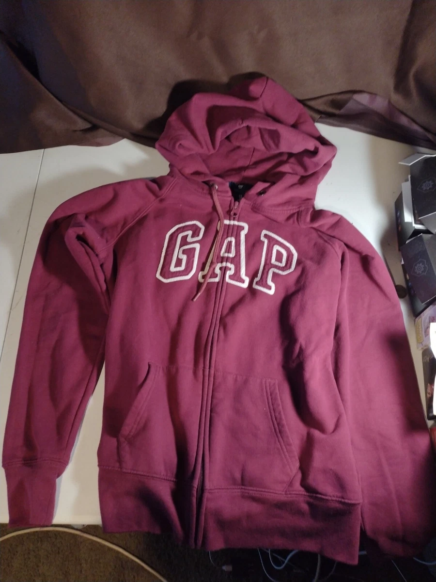 burgundy gap hoodie