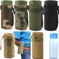 Tactical Military Water Bottle Pouch MOLLE Outdoor Hiking Camping Kettle Bag US