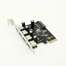 1x 4 ports USB 3.0 PCI-e Controller Card PCI Express to USB3.0 Converter Adapter