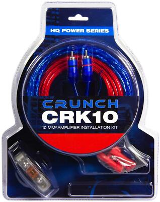 Crunch Crk10 Cable Kit 10 mm² Amplifier Connection Set Amps | eBay