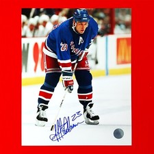 Autographed Jeff Beukeboom New York Rangers Photo - X3