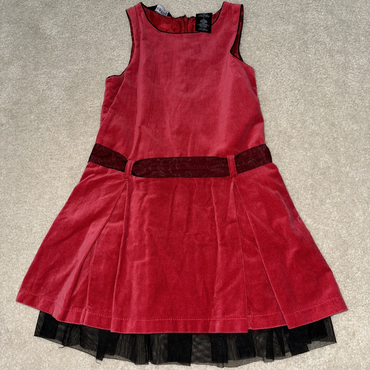 george holiday dresses Girl Red Party Dress Christmas Dress SZ 7 Sleeveless summer beach dress