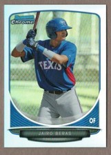JAIRO BERAS 2013 Bowman Chrome Mini REFRACTOR Parallel #258 #099/125 Rangers Ref