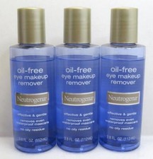 NEUTROGENA OIL-FREE EYE MAKEUP REMOVER 3.8 OZ - LOT OF 3