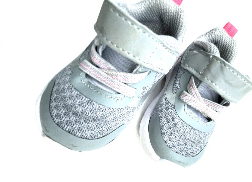 Zapatillas Tenis Jogger Athletic Works Bebé Malla Talla 3 Gris Foto 3 de 4