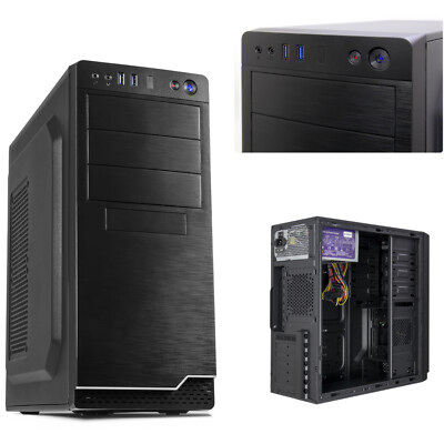Case ATX PC Computer Gehäuse IT-5916 Midi Tower mit 500W Netzteil USB 3 Cardread
