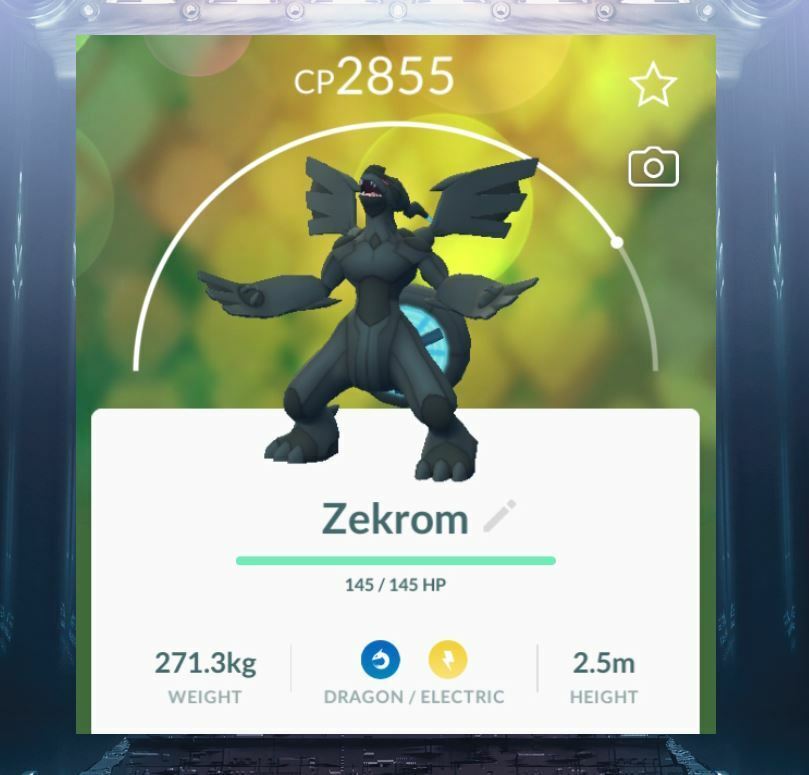 Zekrom #pokemongo #pokemon #game