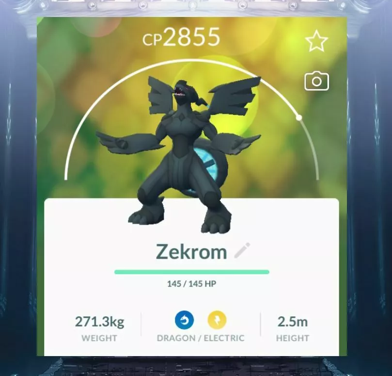 Pokémon Go Gen 6 ~ Shiny Zekrom ! Unregistered ok !~Reliable service~