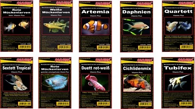 SAHAWA Frostfutter Fischfutter 50x 100g Blister für Zierfische freie Auswahl per Mail