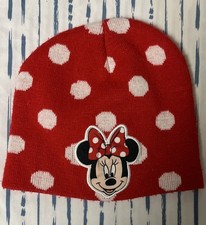 Minnie Mouse Kids Beanie Red/White Disney