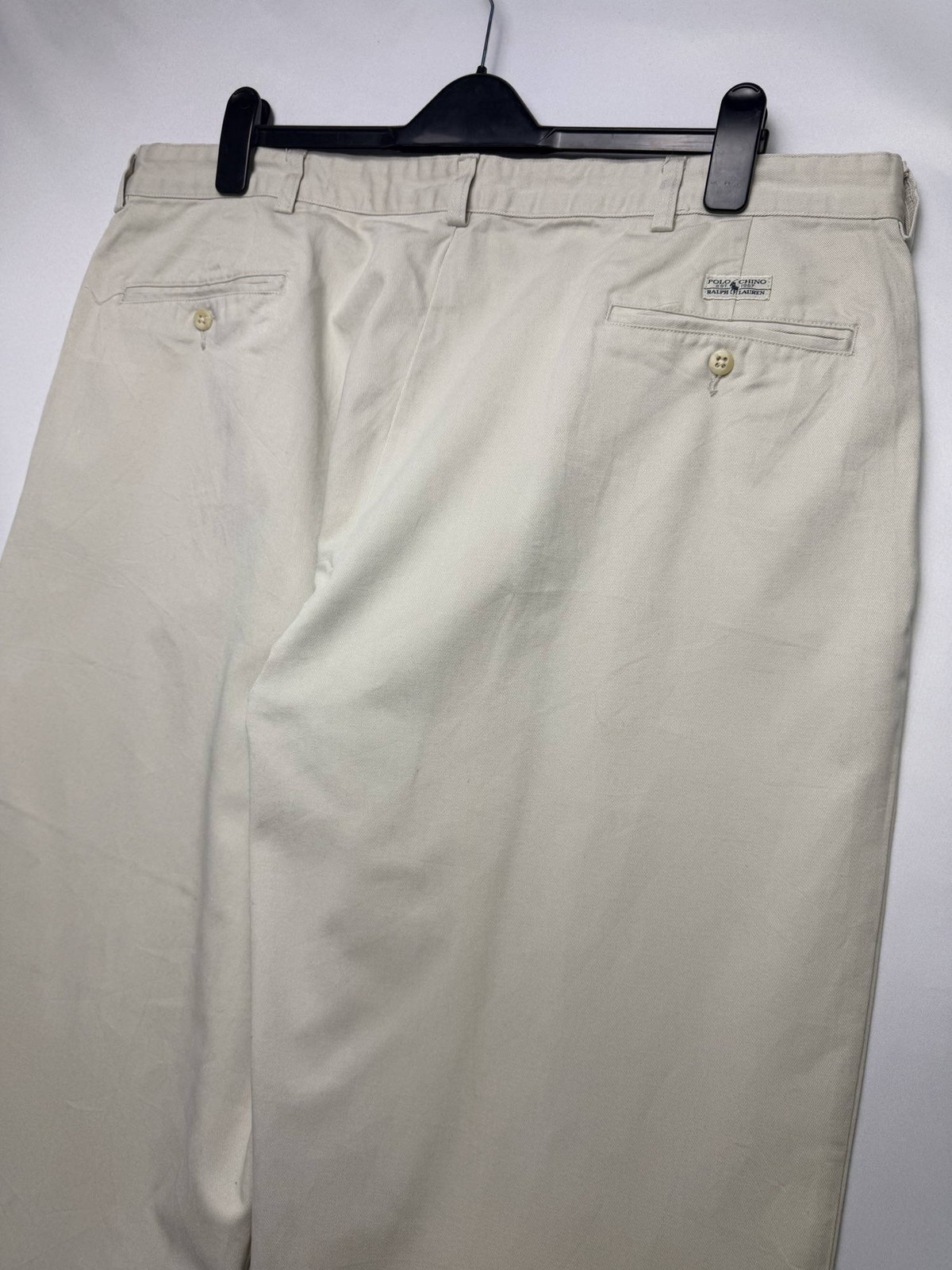 Polo Ralph Lauren Hammond Pant Cream W42 L32 Chino Trousers Summer Smart Men’s image 8