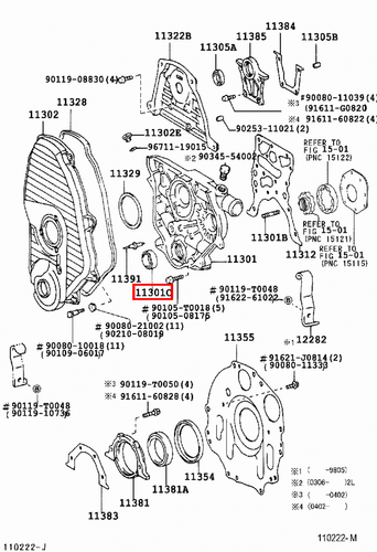 Genuine Hilux LN167 LN166 LN165 LN157 LN155 2L 5L 3L Front Crankshaft Oil Seal - Picture 18 of 20