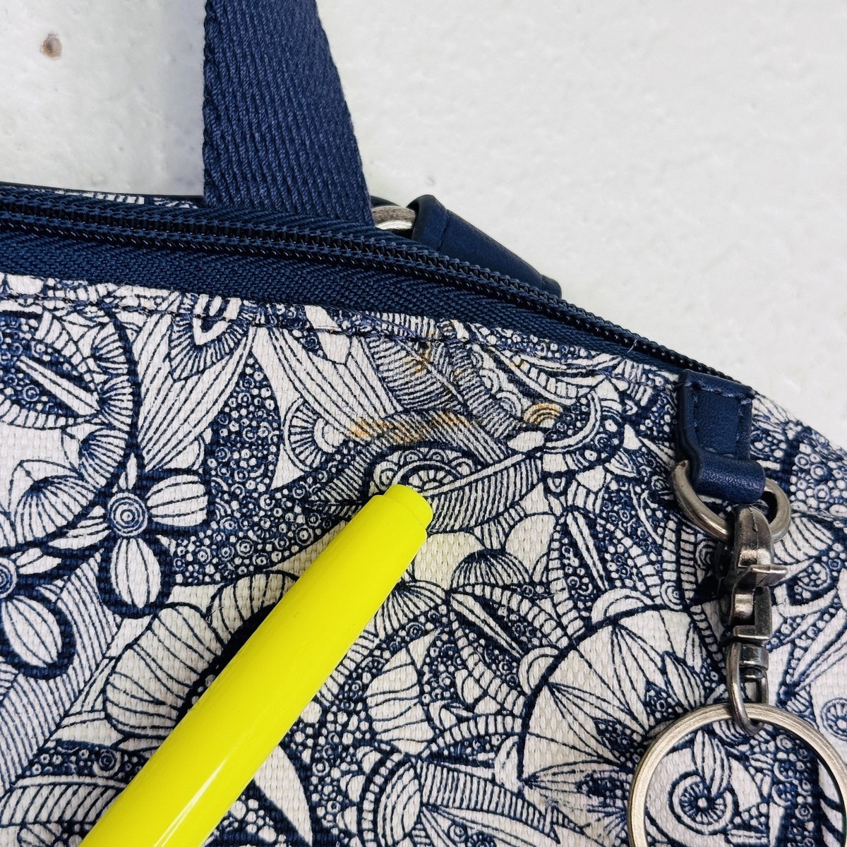 Sakroots euc backpack with matching pouch and owl tassel keychain Sakroots Backpack Floral Laptop Bag Owl Tassel Keychain Boho  main image 3