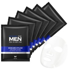Mens Face Mask Set 6 PCS, Face Masks for Men, Skin Care Set for Cleansing & Hydr
