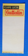 foglietto pubblicitario guttalin scarpe lucide anni '50