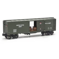 O Gauge Box Car - U.S. MILITARY BOX CAR w/Shells - New Item - Free Shipping
