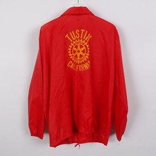 Vintage 70s Tustin California Rotary Club Aristo Jac Nylon Snap Jacket Mens XL