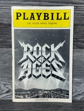 ROCK OF AGES, THE HELEN HAYES THEATRE, JANUARY 2013, BROADWAY PLAYBILL