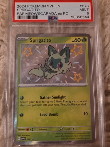 Sprigatito graded PSA 9 for sale on eBay