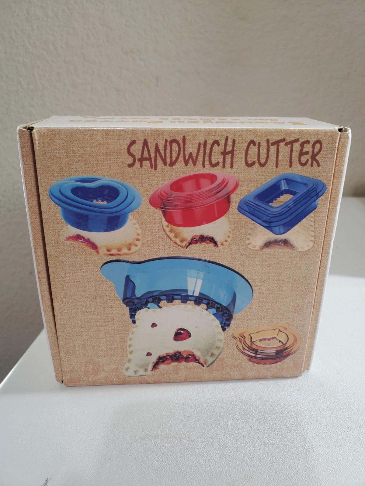 Sandwich Cutter Blue Color for Kids Lunch 6 Pcs