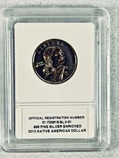 2010 $1 Sacawagea Dollar .999 Fine Silver Enriched