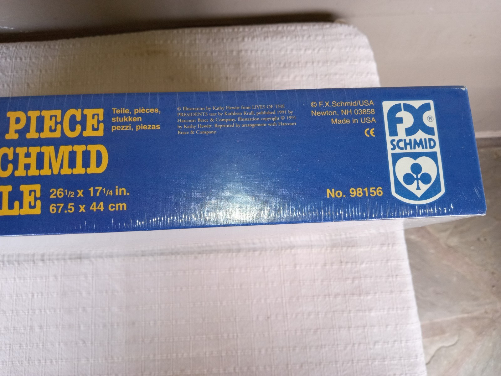 FX. Schmid  98156 Lives of the Presidents 1000 Piece Jigsaw New Sealed  1991