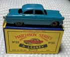 Matchbox/Lesney #33A FORD ZODIAC MKII SEDAN, w/Type C Box, Near-Mint condition!
