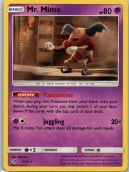 Mr. Mime 11/18 Detective Pikachu Holo Rare