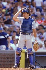 Gary Carter New York Mets stands in catcher's gear at an MLB game - Old Photo 4