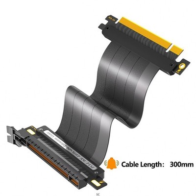 PCIe 4.0 16X Verlängerungskabel Hochgeschwindigkeits GPU Riser Kabel für