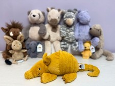 Jellycat Very Rare Retired Yellow Vividie Armadillo, New Without Tags, Genuine