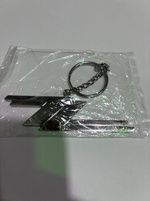 ZZ Top Band Chrome Key Chain Ring Sealed Long Chain Brand New
