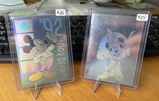 1991 Impel Disney Series One Holograms #H1 Fantasia & #H2 World Tour