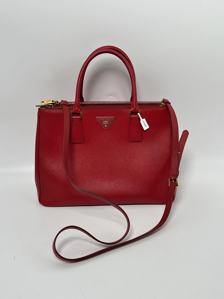 PRADA Leather Exterior Red Bags & Handbags for Women for sale | eBay