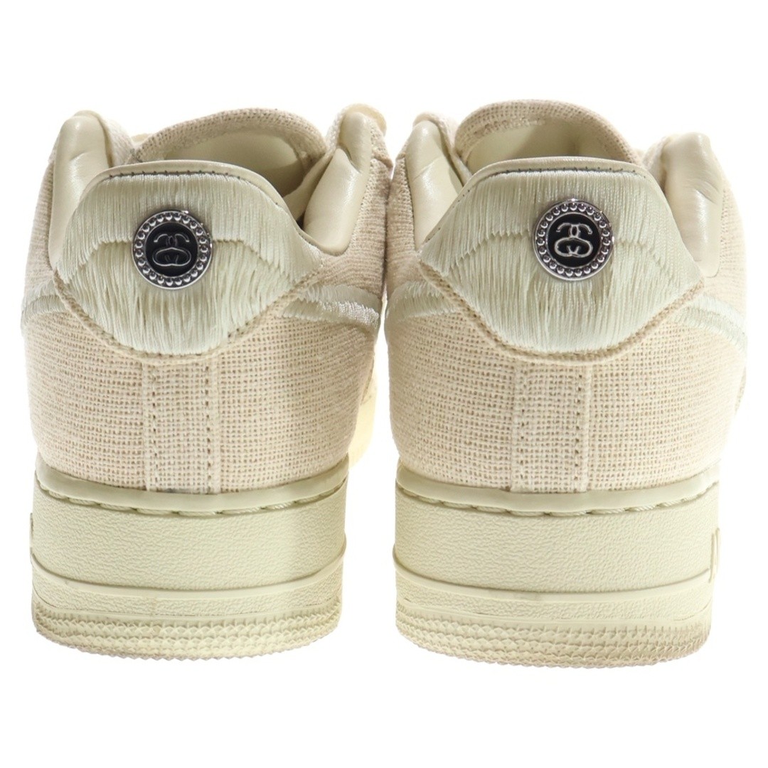 NIKE XSTUSSY AIR FORCE 1 LOW FOSSIL STONE STUSSY CUT SNEAKERS US9.5 27.5cm Used thumbnail 3